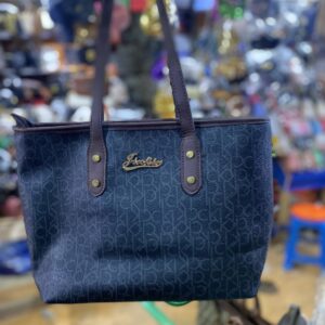 Writing  Navy Blue Tote Bag