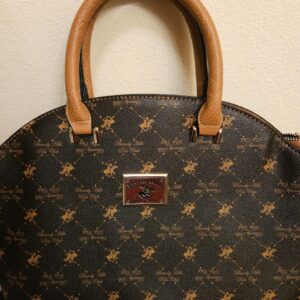 polo halfmoon pattern bag