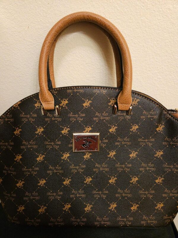polo halfmoon pattern bag