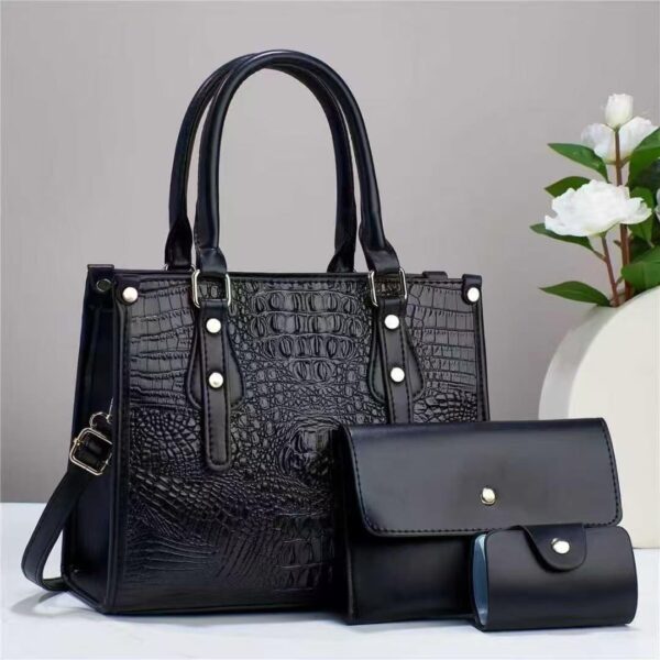 Crocodile Pattern Texture Handbag - Image 7