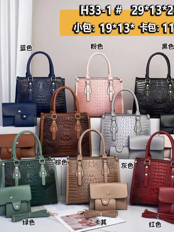 Crocodile Pattern Texture Handbag