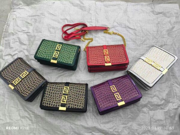 gold designed flap bag